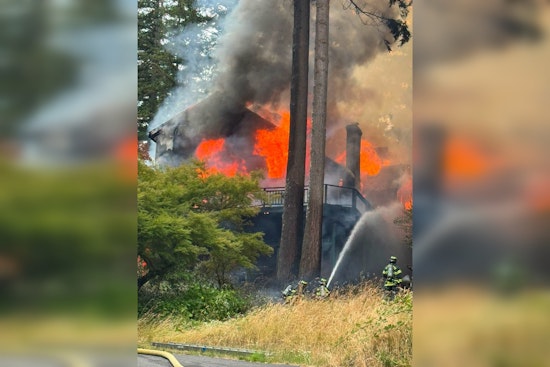 Oregon City House Caves In After 2-Alarm Inferno, One Person Hospitalized