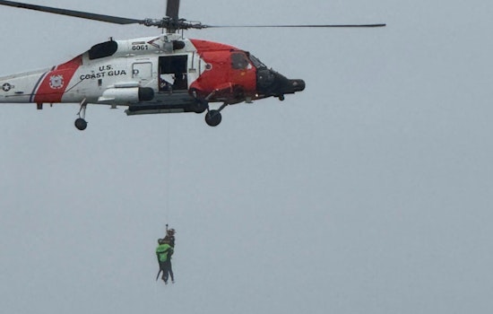 Overboard Fisherman Snatched From Icy Seas Off Provincetown In Coast Guard Chopper Drama