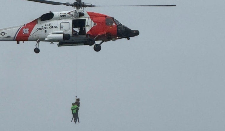 Overboard Fisherman Snatched From Icy Seas Off Provincetown In Coast Guard Chopper Drama