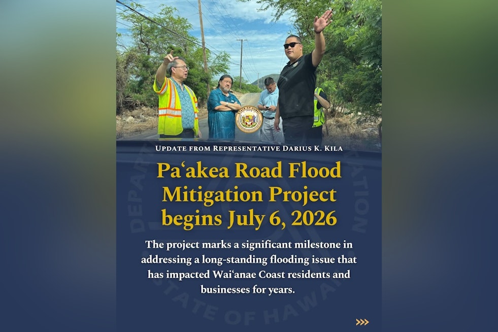 Paakea Road Turns Into Waist-Deep Lake as Waianae Officials Play Catch-Up