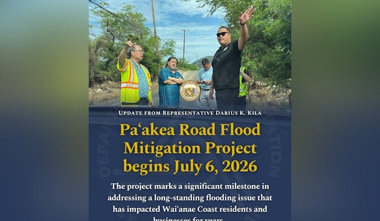 Paakea Road Turns Into Waist-Deep Lake as Waianae Officials Play Catch-Up