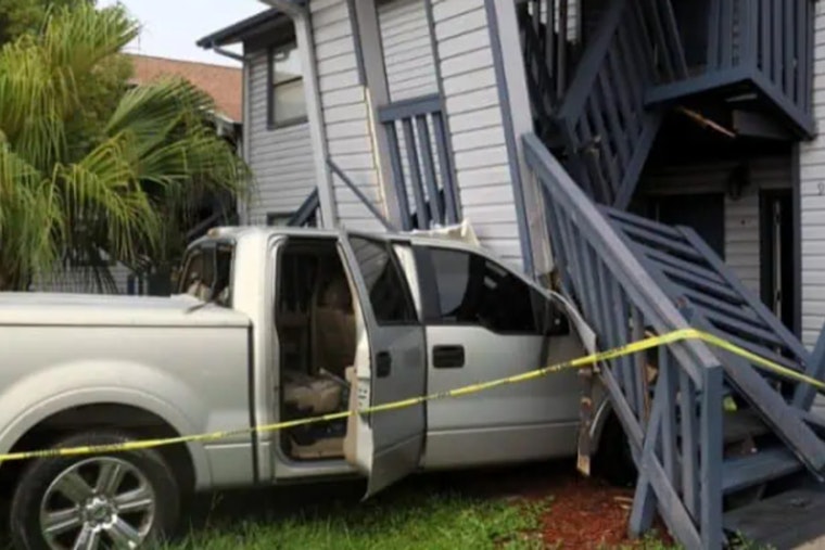 Palm River Chaos as Pickup Slams Into Apartments, Two Kids Hospitalized
