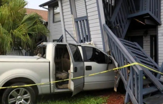 Palm River Chaos as Pickup Slams Into Apartments, Two Kids Hospitalized