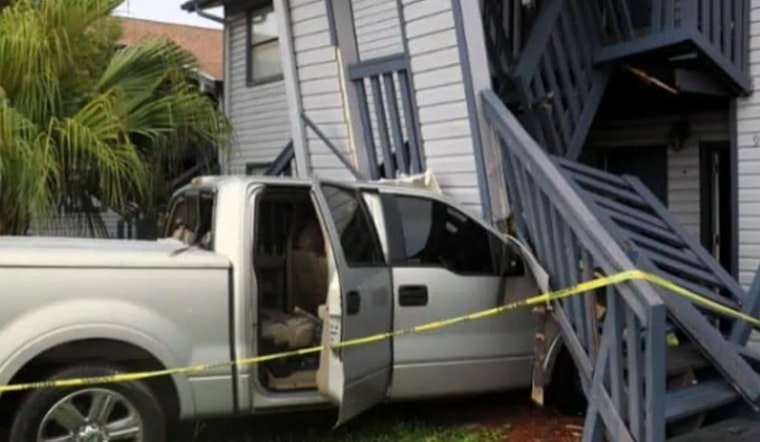 Palm River Chaos as Pickup Slams Into Apartments, Two Kids Hospitalized