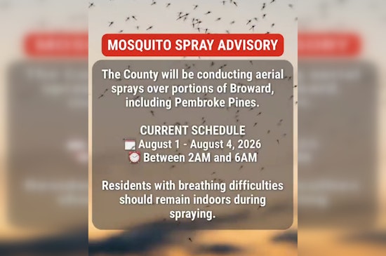 Pembroke Pines Set For Overnight Mosquito Spraying As Activity Surges