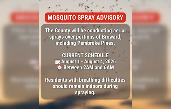 Pembroke Pines Set For Overnight Mosquito Spraying As Activity Surges