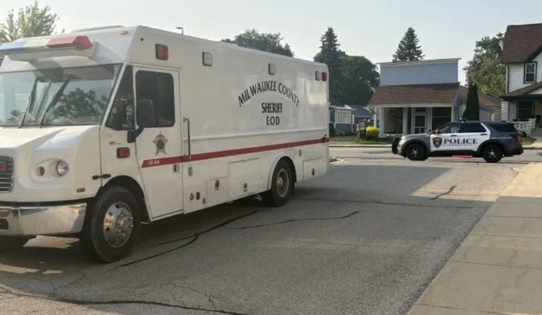 Pewaukee Bomb Squad Hauls Off 26 Old Blasting Caps From Milwaukee Dad's Home