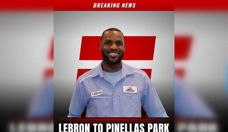Pinellas Park Facebook Claims LeBron Joining Public Works