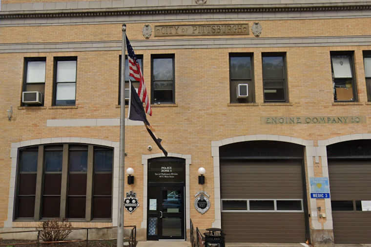 Pittsburgh Drone Crushed Outside Zone 6 Police Station