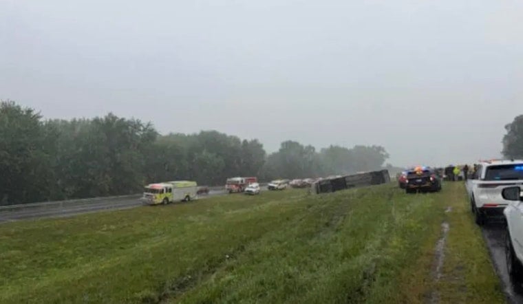 Plattekill Thruway Bus Flips, Riders Shaken But Survive