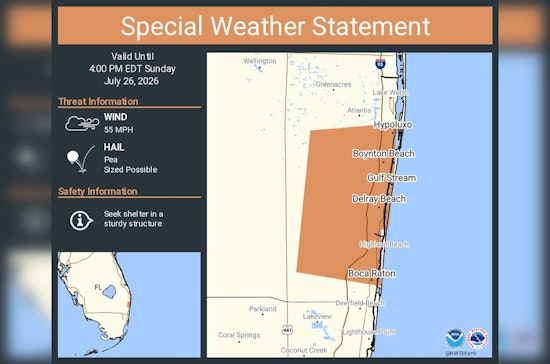 Pop-Up Pounder: NWS Flags Boca Raton For Hail, 55-Mph Gusts