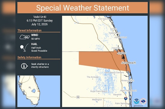 Pop-Up Storms Take Aim At Jupiter And Juno Beach This Evening
