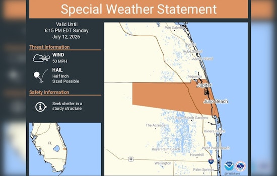Pop-Up Storms Take Aim At Jupiter And Juno Beach This Evening