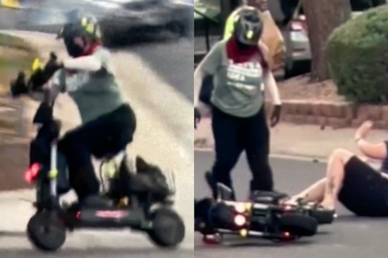Purple-Haired Scooter Rider Wanted In Aurora Road Rage Assault