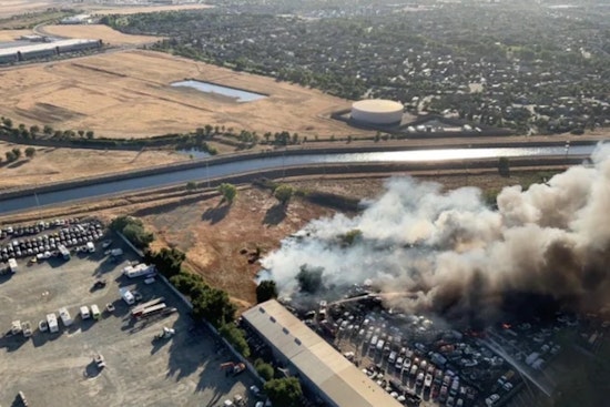 Rancho Cordova Junkyard Inferno Sends Black Smoke Towering Over Neighborhoods