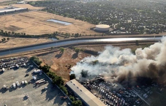 Rancho Cordova Junkyard Inferno Sends Black Smoke Towering Over Neighborhoods
