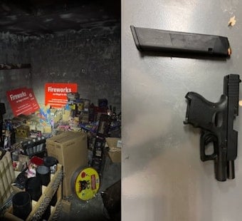 Richmond Cops Crash Holiday Street Ragers, Seize Loaded Gun And Fireworks Cache