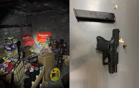 Richmond Cops Crash Holiday Street Ragers, Seize Loaded Gun And Fireworks Cache