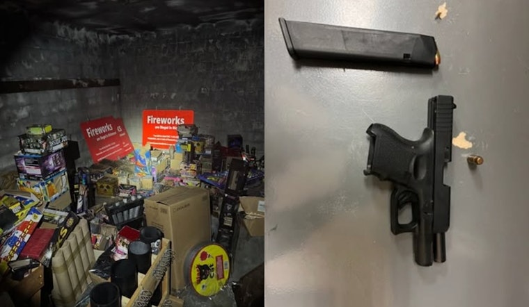 Richmond Cops Crash Holiday Street Ragers, Seize Loaded Gun And Fireworks Cache