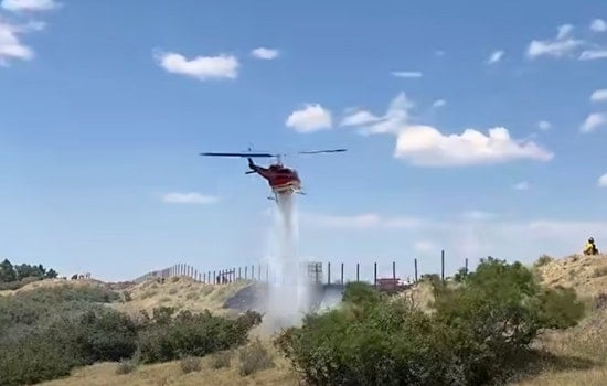 Rogue Drone Grounds Fire Chopper Over I‑25 Brush Blaze Near Castle Pines
