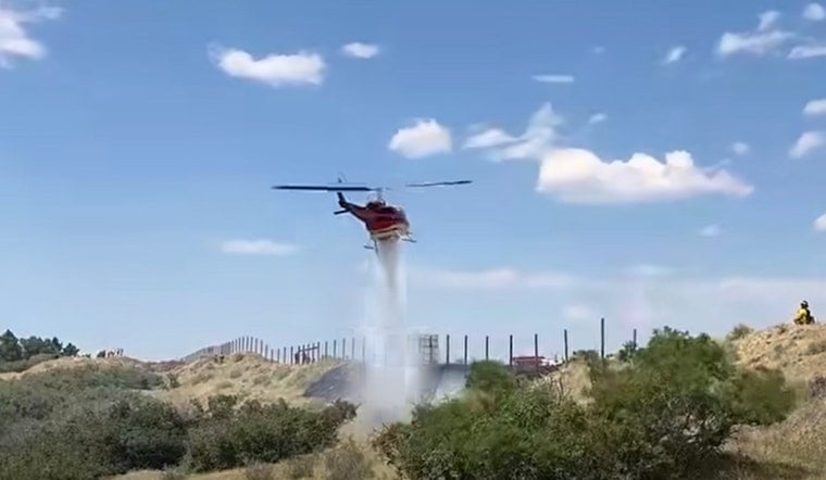 Rogue Drone Grounds Fire Chopper Over I‑25 Brush Blaze Near Castle Pines