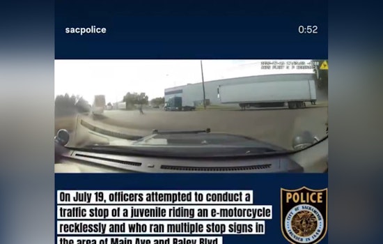 Sacramento Juvenile Arrested After Reckless E-Motorcycle Chase Near Raley Boulevard