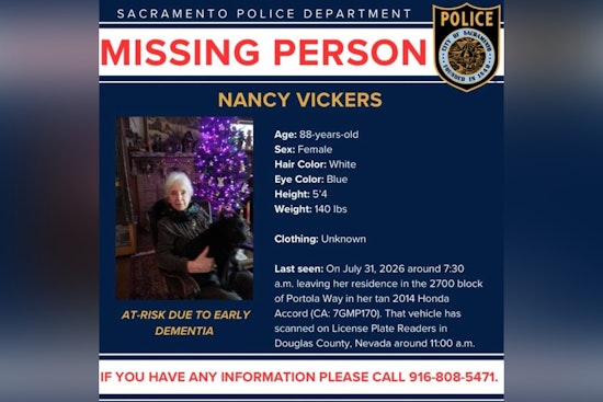 Sacramento Police Seek 88-Year-Old Nancy Vickers In Missing Person Alert