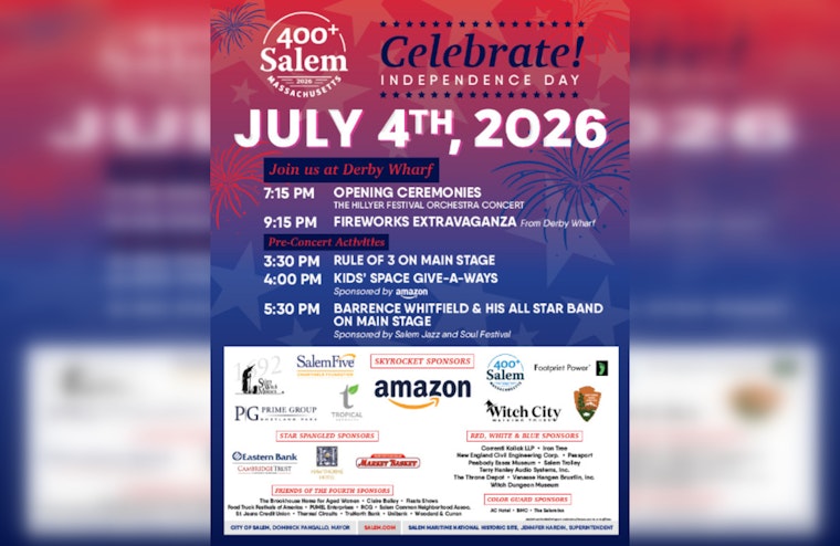 Salem Derby Wharf Orchestra-Backed July 4 Fireworks
