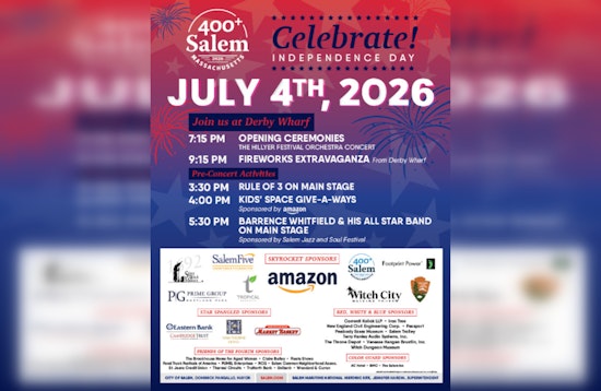 Salem Derby Wharf Orchestra-Backed July 4 Fireworks