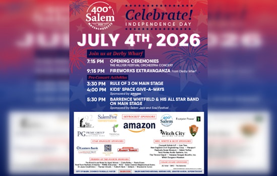Salem Derby Wharf Orchestra-Backed July 4 Fireworks