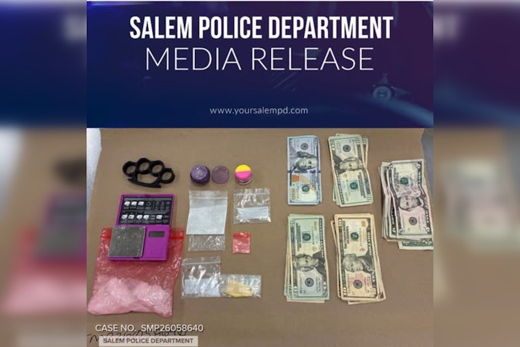 Late-Night Salem Stop Turns Into 100-Gram Meth Bust, Cops Say