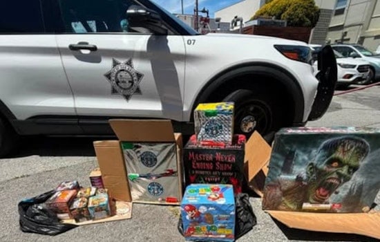 San Bruno Cops Nab Wheelbarrow Load Of Illegal Fireworks On Piedmont Avenue