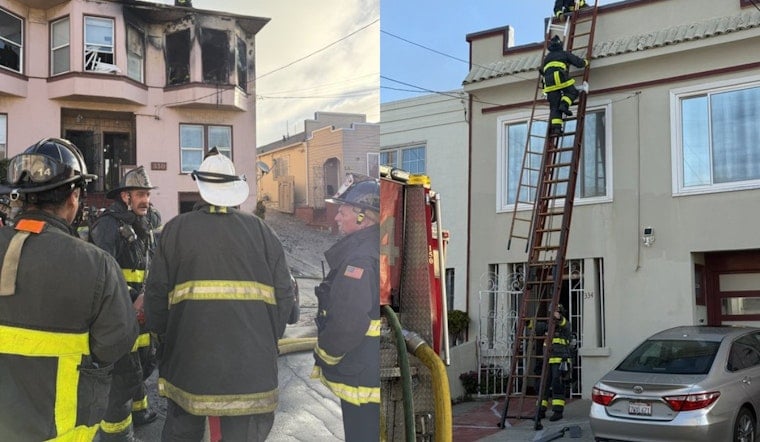 San Francisco Firefighters Rescue Adult From Raymond Street Blaze