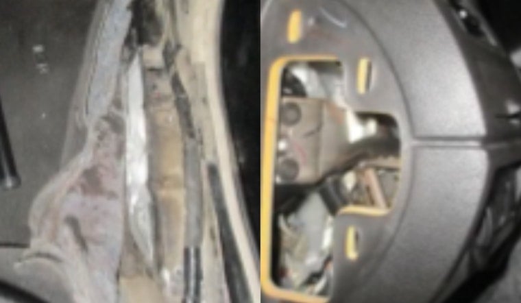 San Ysidro Border Bust Rips Open Dashboard, Uncovers 121 Pounds Of Meth