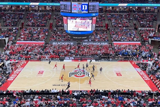 Schott Supercharged: Giant New Board and Sound Rock Ohio State Fans