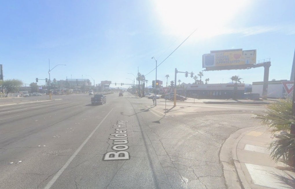Scooter Rider Dies Crossing Boulder Highway In East Vegas Crash