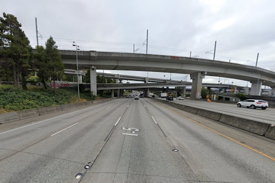 Seattle Collision Partially Blocks I-5 Ramp To I-90