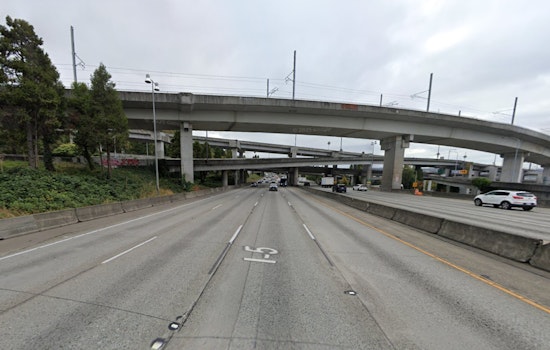 Seattle Collision Partially Blocks I-5 Ramp To I-90