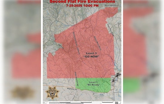 Second Flat Fire Roars Toward Burns, Triggers Late-Night Evacuation Orders