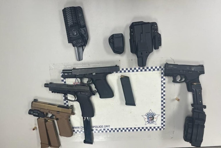 Sidewalk-Blocking Car Stop In Chicago Lawn Ends With Two Busted, Guns Seized