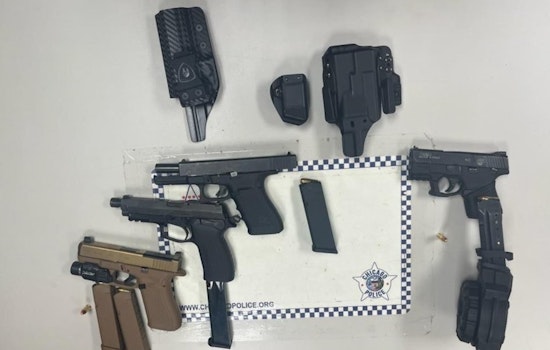 Sidewalk-Blocking Car Stop In Chicago Lawn Ends With Two Busted, Guns Seized