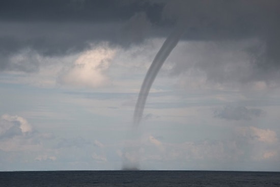 Skinny Keys Waterspout Spins Up off Stock Island Marina