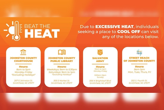 Smithfield Heat Wave, Cooling Centers Open As Heat Index Tops 100