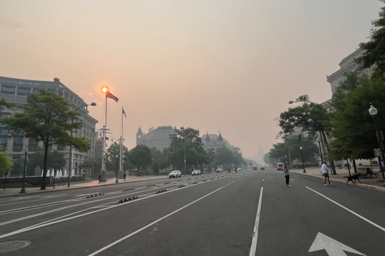 Smoky Skies Smother D.C. As Dangerous Storms Line Up