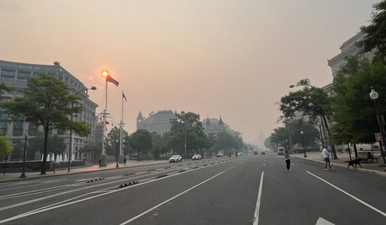 Smoky Skies Smother D.C. As Dangerous Storms Line Up