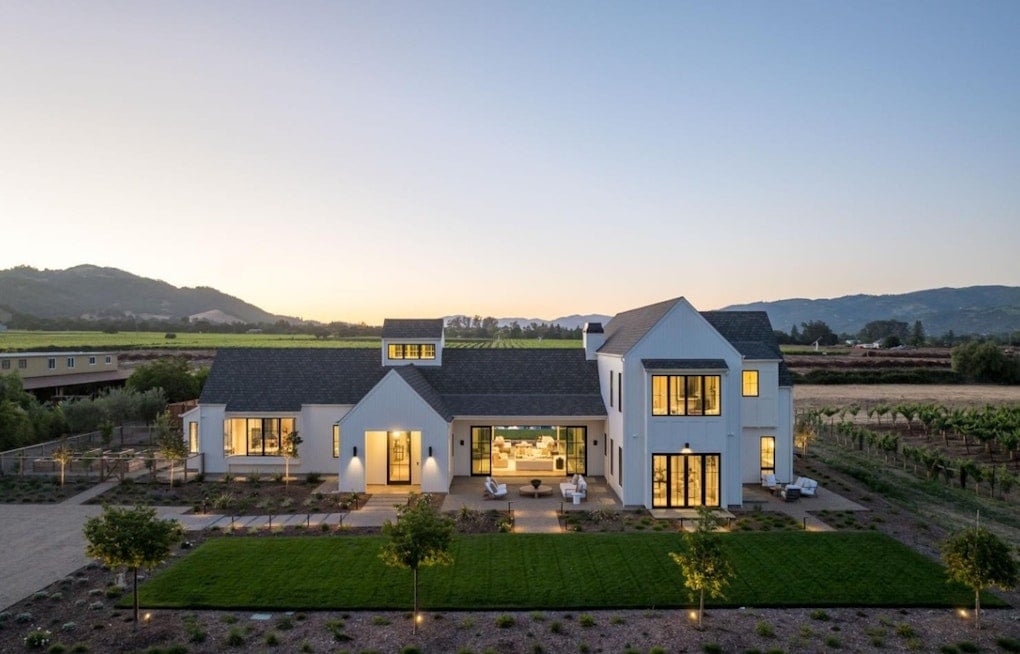 Sonoma Vineyard Farmhouse With Party-Ready Pool Lists For $10.9M