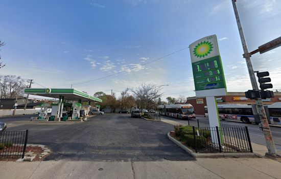South Side Gas Station Damaged In Failed Jeffery Boulevard Crash-And-Grab