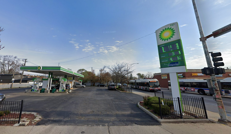 South Side Gas Station Damaged In Failed Jeffery Boulevard Crash-And-Grab
