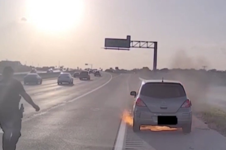 Southlake Cop Yanks Driver From Fireball On 114 Moments Before Car Is Consumed