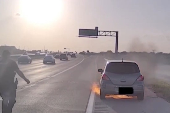 Southlake Cop Yanks Driver From Fireball On 114 Moments Before Car Is Consumed